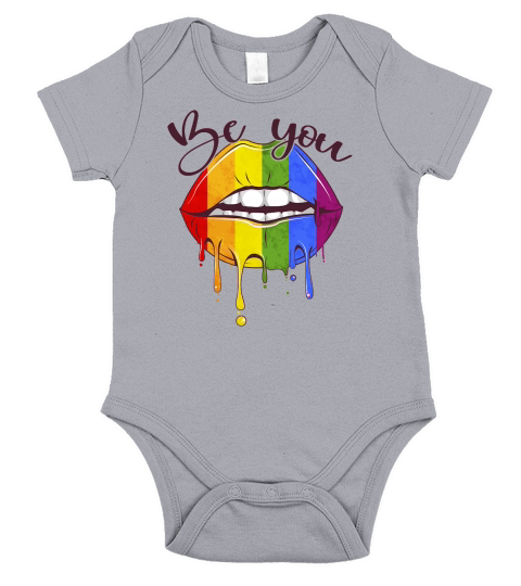 Be You Lips LGBT Pride Short Sleeve Baby One-Piece