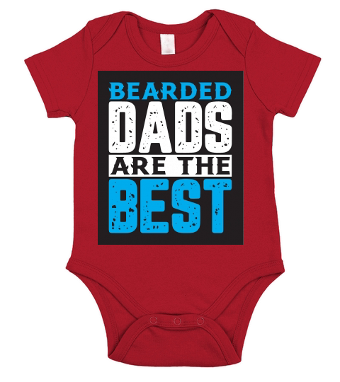 Bearded Dads Are The Best Short Sleeve Baby One-Piece