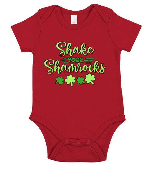 Funny Irish Saint Patricks Day Shake Your Short Sleeve Baby One-Piece