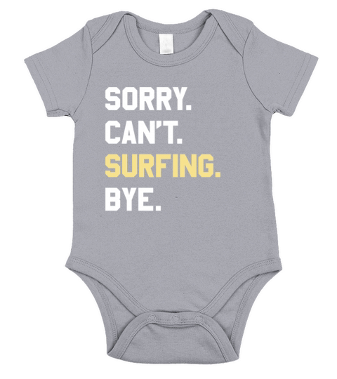 Funny Surfing Gift for Men Women Boys or Girls Short Sleeve Baby One-Piece