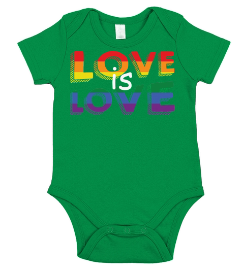 Love Is Love Shirt Gay Short Sleeve Baby One-Piece