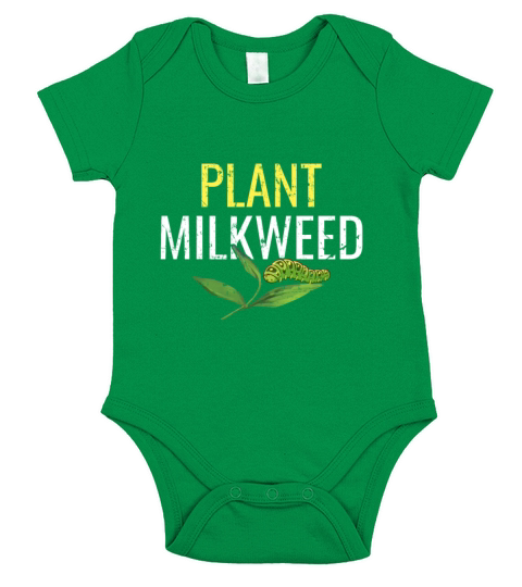 Plant Milkweed Butterfly Lepidopterist Short Sleeve Baby One-Piece