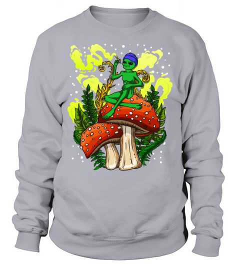Psycadellic Magic Mushroom Alien LSD Acid Trip Sweatshirt Unisex