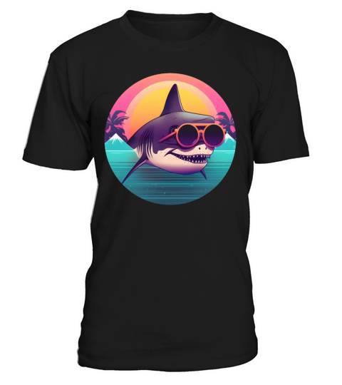 Vintage 80s 90s Style for Shark Lovers T-Shirt Unisex