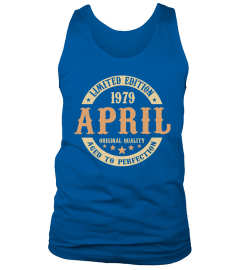 April 1979 Vintage Birthday Present Tank Top Unisex