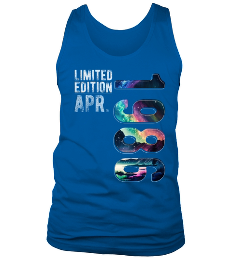Limited Edition 1986 April Birthday Polar Lights Tank Top Unisex