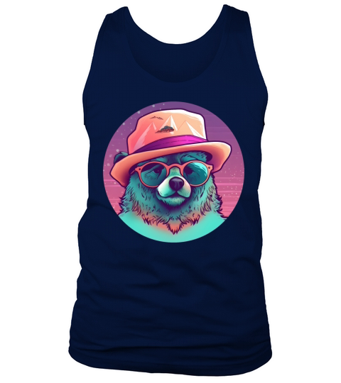 Retro 80s 90s Bear Lovers Tank Top Unisex