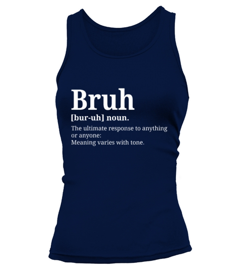 Funny Vintage Bruh Definition Brother Tank top Woman