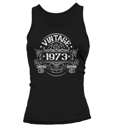 Vintage 1973 birthday vintage Tank top Woman