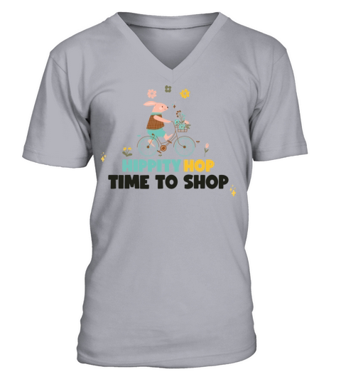 Hippity Hop Time to Shop V-Neck T-shirt