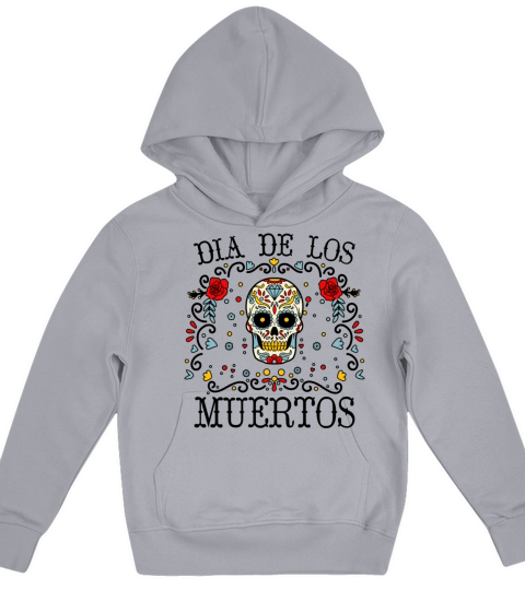 Dia De Los Muertos Day Of Dead Mexican Kids Hoodie