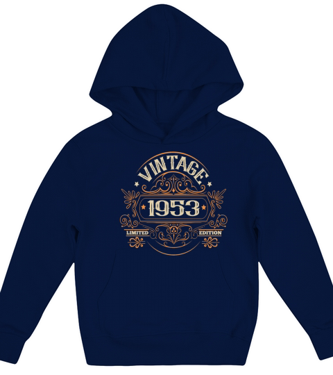 Vintage 1953 Birthday Sayings Kids Hoodie