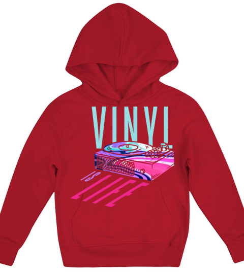 Vinyl is Life - Retro Vintage Kids Hoodie