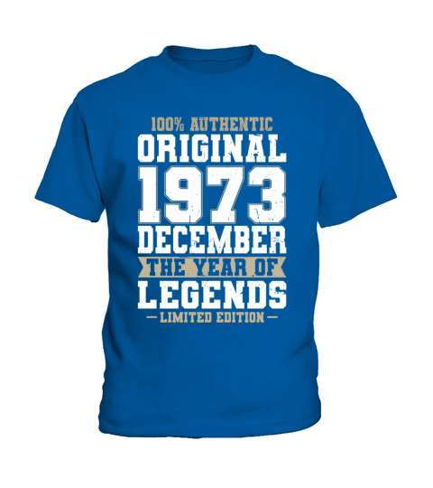 50th birthday december 1973 original 1973 Kids T-Shirt
