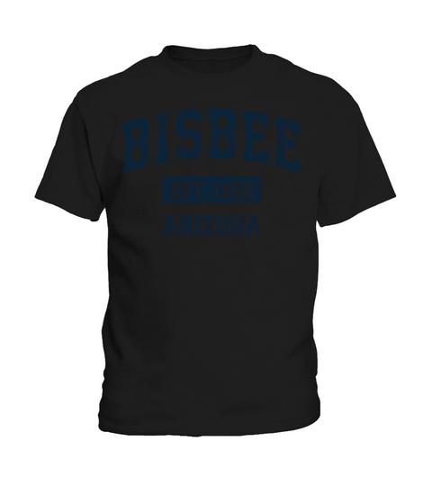 Bisbee Arizona Az Vintage Sports Design Navy Kids T-Shirt