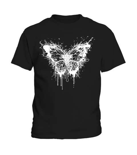 Elegant Vintage Tattoo Style Butterfly Kids T-Shirt