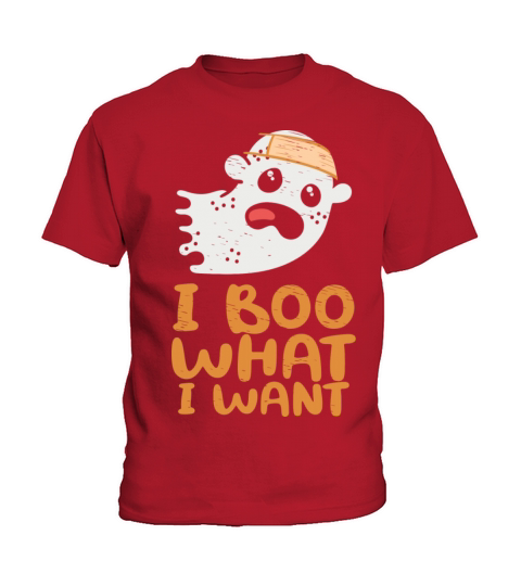 I Boo What I Want Funny Halloween Ghost Kids T-Shirt