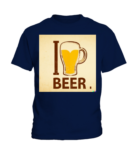 I Love Beer Funny Quote Kids T-Shirt