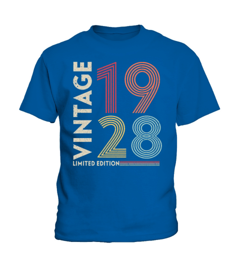 retro vintage birthday 1928 Kids T-Shirt