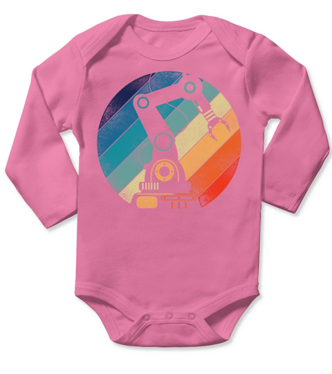 Robot Robotics Engineer Retro Long Sleeve Baby One-Piece