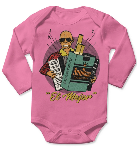 Vintage Caribbean Smooth and Flavored Long Sleeve Baby One-Piece