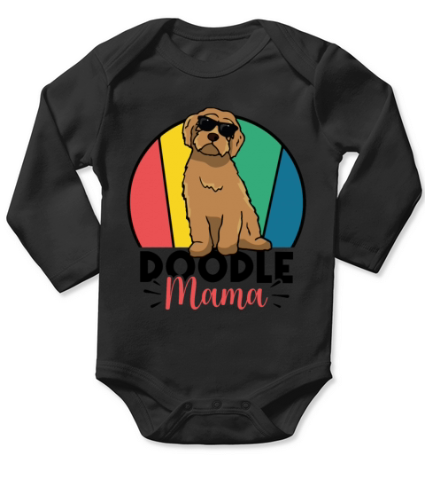 Womens Doodle Mama Labradoodle Goldendoodle Long Sleeve Baby One-Piece