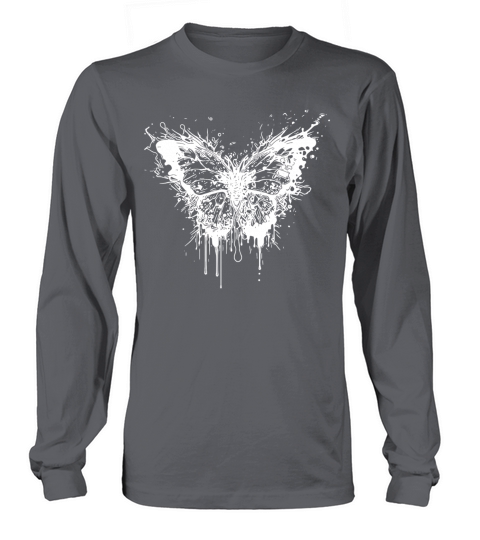 Elegant Vintage Tattoo Style Butterfly Long sleeved Unisex
