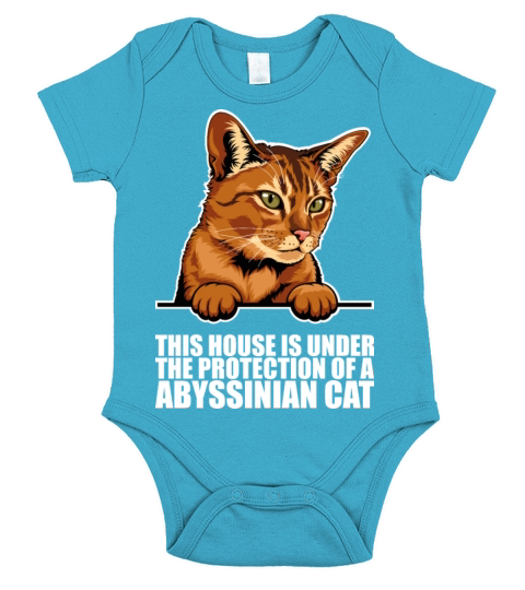 Abyssinian Abyssinian cat Gift Short Sleeve Baby One-Piece