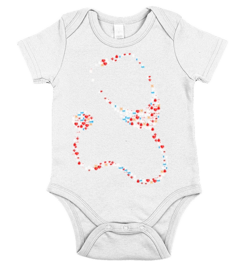 Doctor or Nurse with Medical Icons Stethoscope Short Sleeve Baby One-Piece