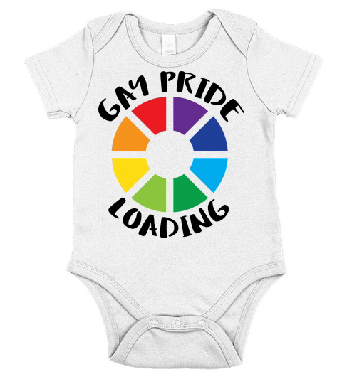Gay Pride Loading Short Sleeve Baby One-Piece