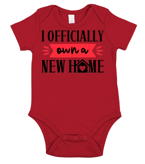New Homeowner Housewarming Official New Home Short Sleeve Baby One-Piece