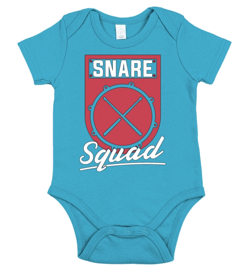 Snare Drum Snare Squad Instrument Drumming Drummer Short Sleeve Baby One-Piece