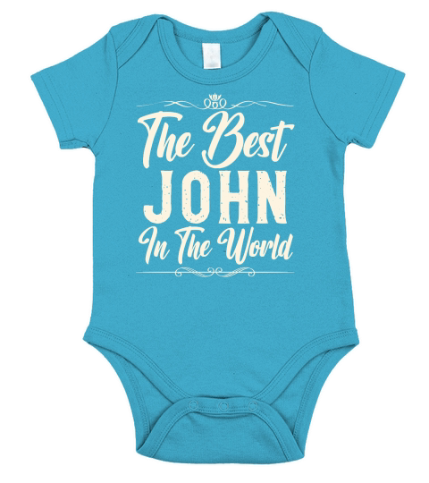 The Best John In The World Short Sleeve Baby One-Piece