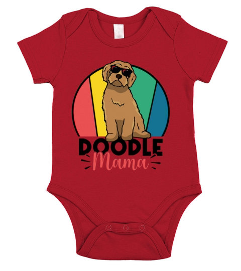 Womens Doodle Mama Labradoodle Goldendoodle Short Sleeve Baby One-Piece