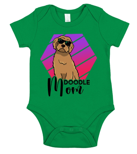 Womens Doodle Mom Labradoodle Goldendoodle Short Sleeve Baby One-Piece