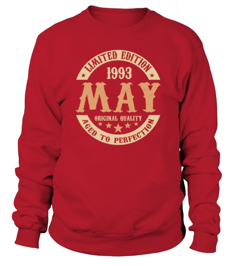 May 1993 Vintage Birthday Present Sweatshirt Unisex