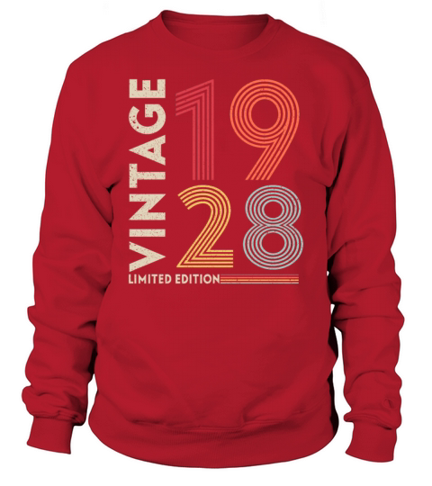retro vintage birthday 1928 Sweatshirt Unisex