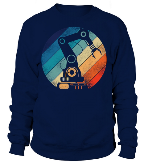 Robot Robotics Engineer Retro Sweatshirt Unisex