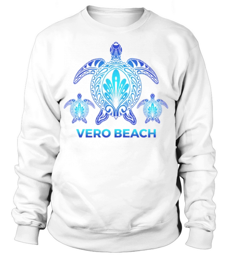 Vintage Vero Beach Florida FL Turtle Souvenirs Sweatshirt Unisex
