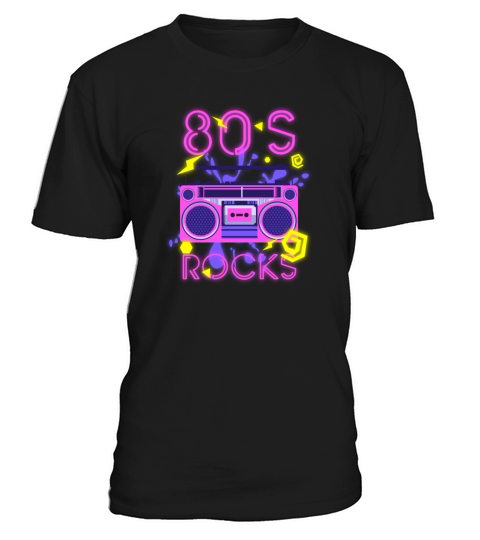 Fluorescent Colors Vintage Eighties T-Shirt Unisex