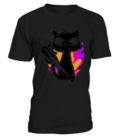 Halloween Retro Cat Vintage Cat T-Shirt Unisex