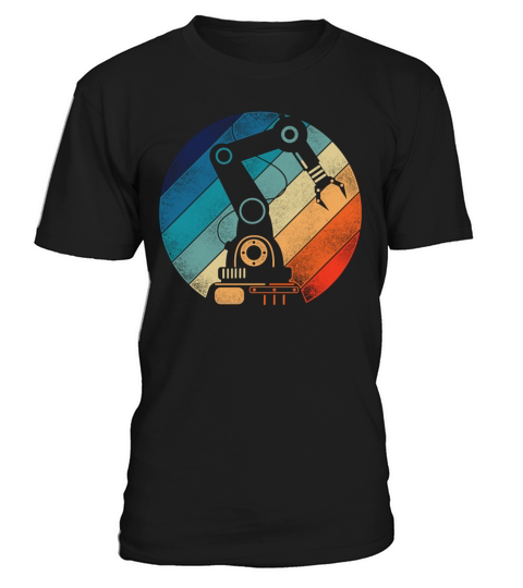 Robot Robotics Engineer Retro T-Shirt Unisex