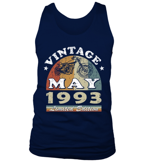 Biker vintage May 1993 30th anniversary Tank Top Unisex