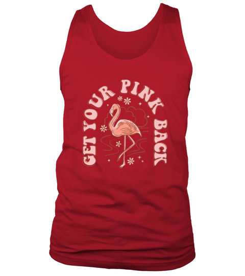 Get your Pink Back Vintage Flamingo Tank Top Unisex