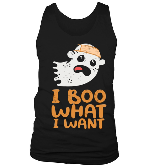 I Boo What I Want Funny Halloween Ghost Tank Top Unisex