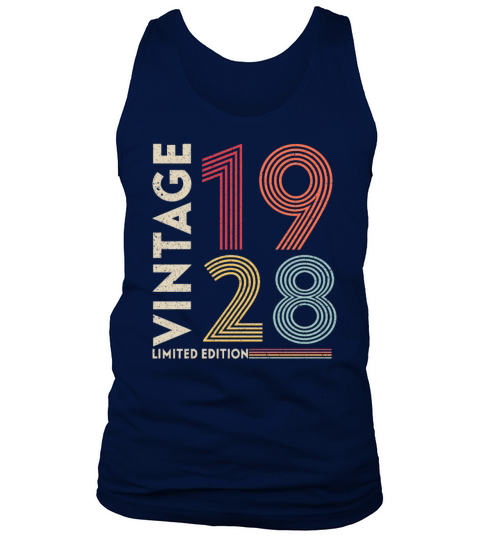 retro vintage birthday 1928 Tank Top Unisex