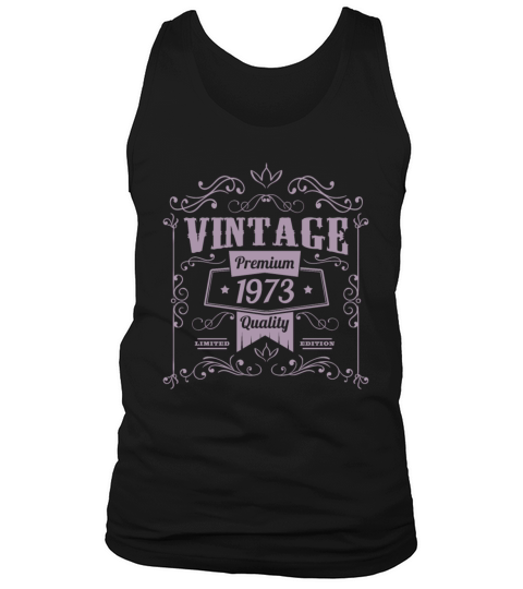 Vintage 1973 birthday ornaments old school Tank Top Unisex