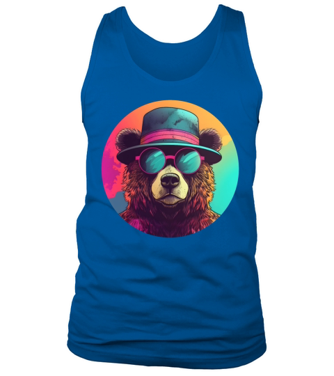 Vintage 80s 90s Nostalgic Bear Lovers Tank Top Unisex