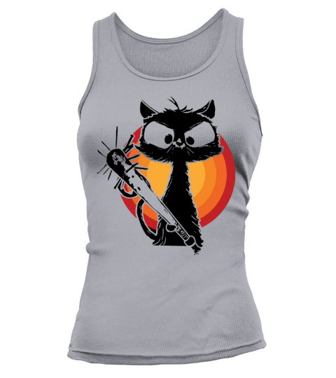 Halloween Retro Cat Vintage Cat Tank top Woman