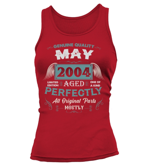 May 2004 Vintage Birthday Present Tank top Woman